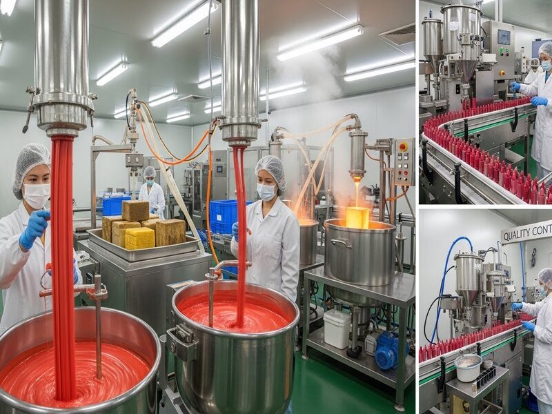 how lipstick is made