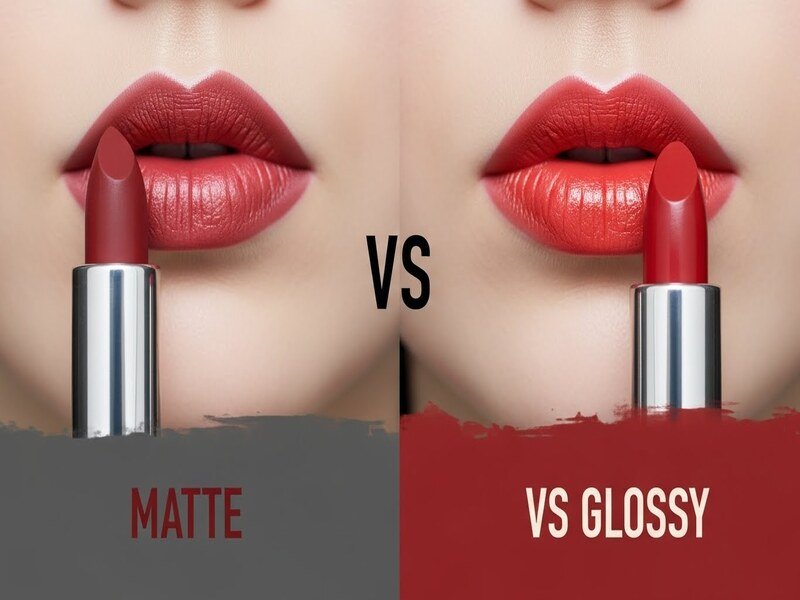 Matte vs Glossy Lipstick