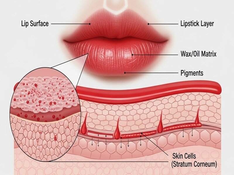How Lipstick Works on Lips