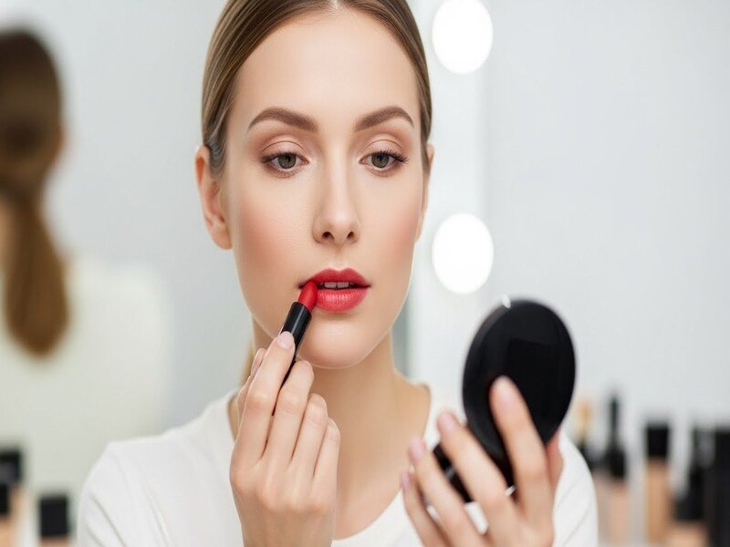 How to put lipstick on thin lips 