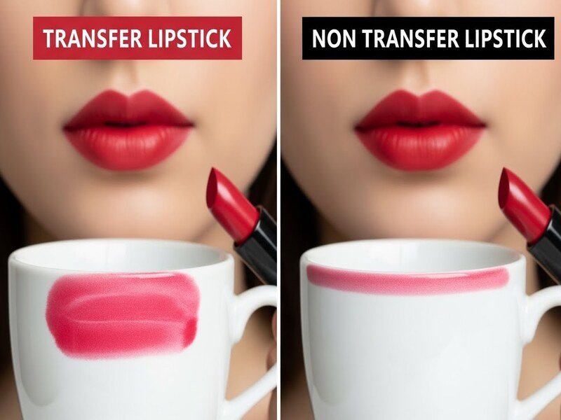 Transfer Proof vs Non Transfer Lipstick