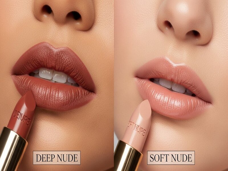 Soft vs Deep Nude Lipstick