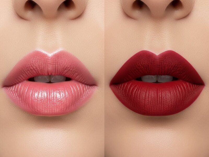 Semi-Opaque Lipstick vs opaque lipstick