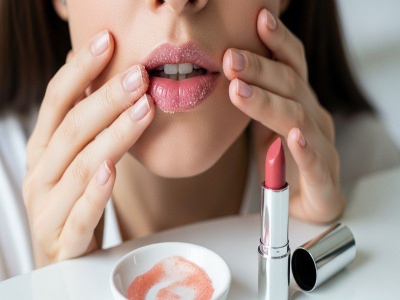 How to Make Lips Smooth Before Applying Lipstick