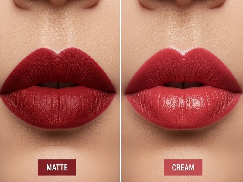 Castor Oil in Matte vs Cream Lipstick