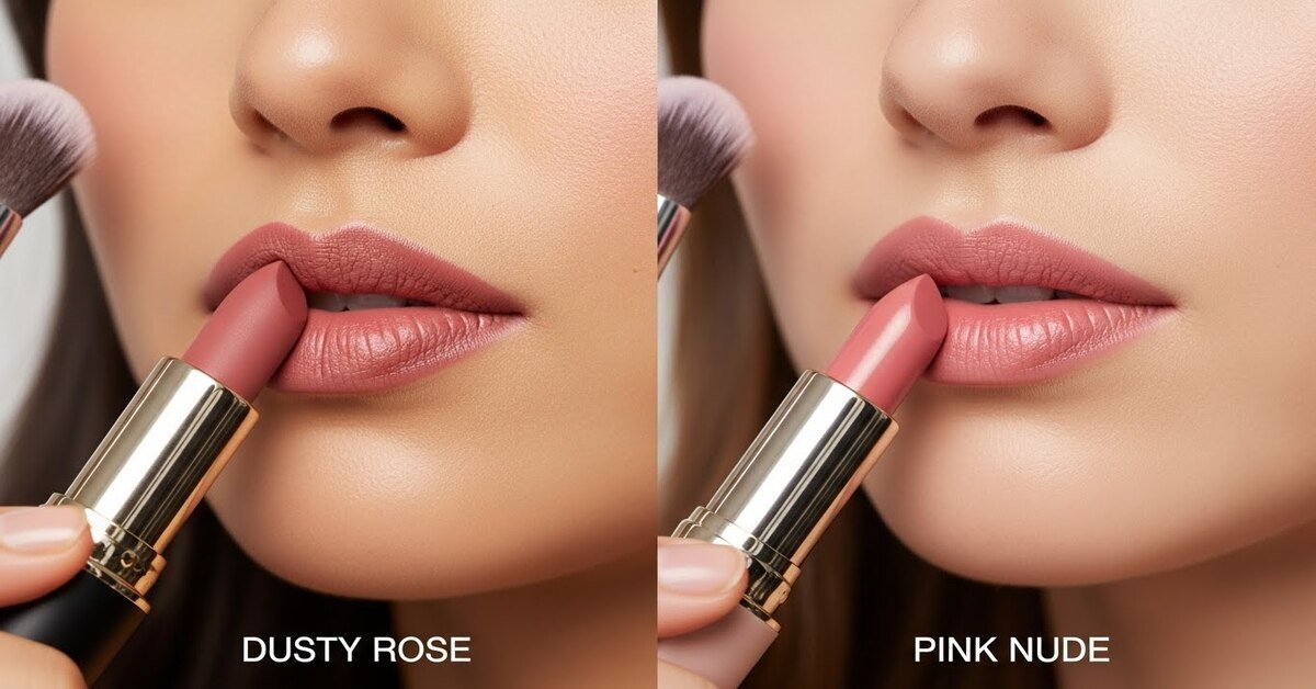 Dusty Rose vs. Pink Nude Lipstick
