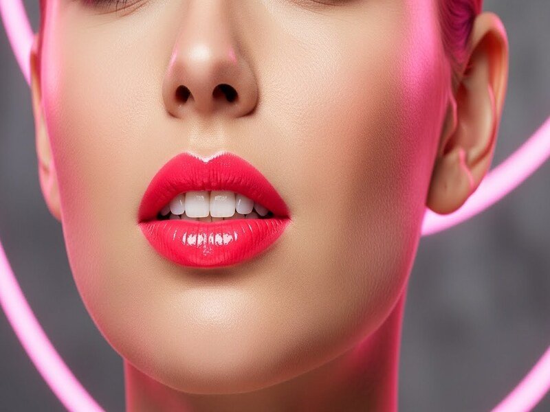 Neon Pink Lipstick
