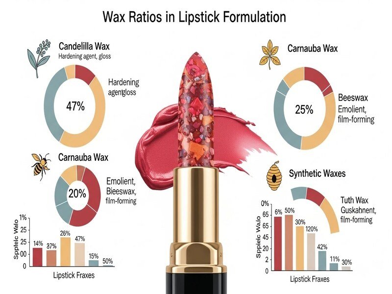 Wax Ratios in Lipstick Formulation