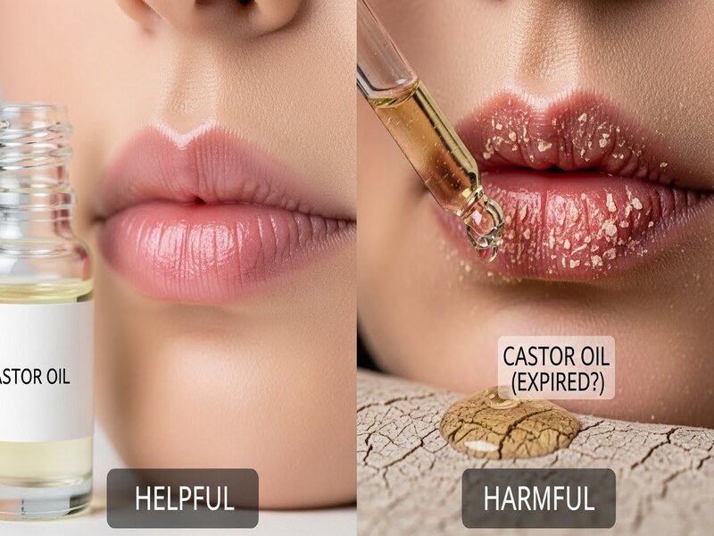 Castor Oil for Dry, Cracked Lips