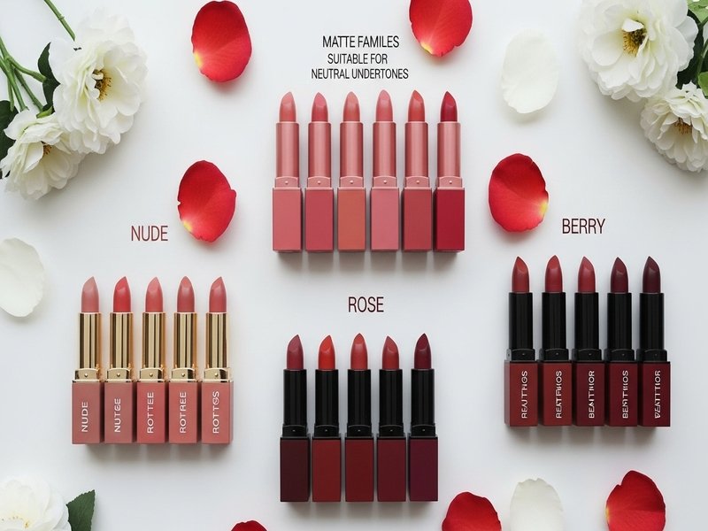 Best Matte Lipstick Shade Families for Neutral Undertones