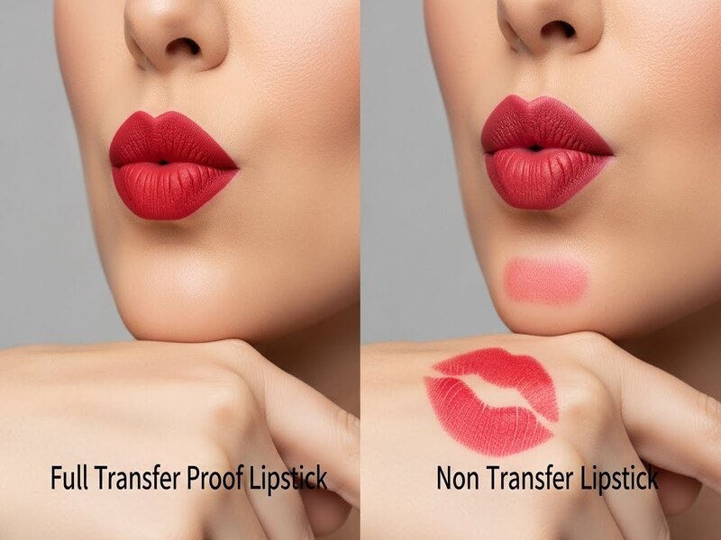 Full Transfer Proof Lipstick vs Non Transfer Lipstick