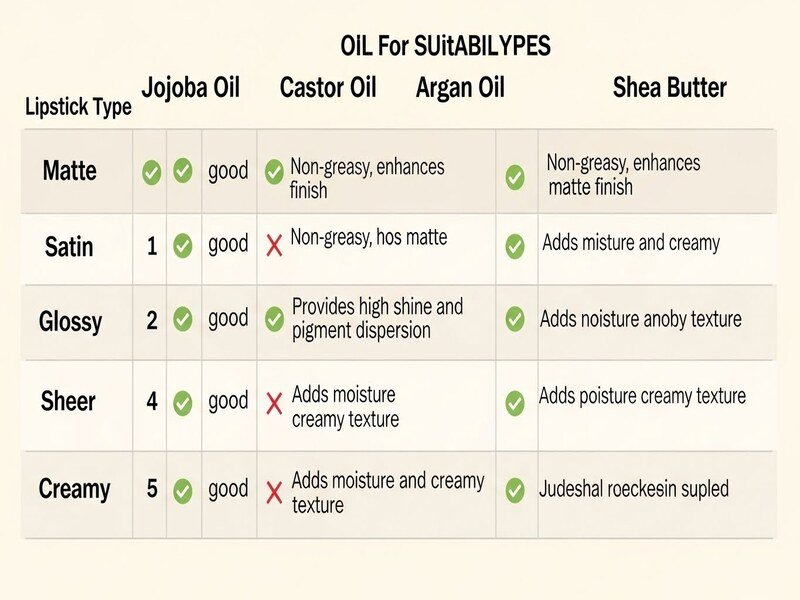 Which Oil Is Better for Different Lipstick Types