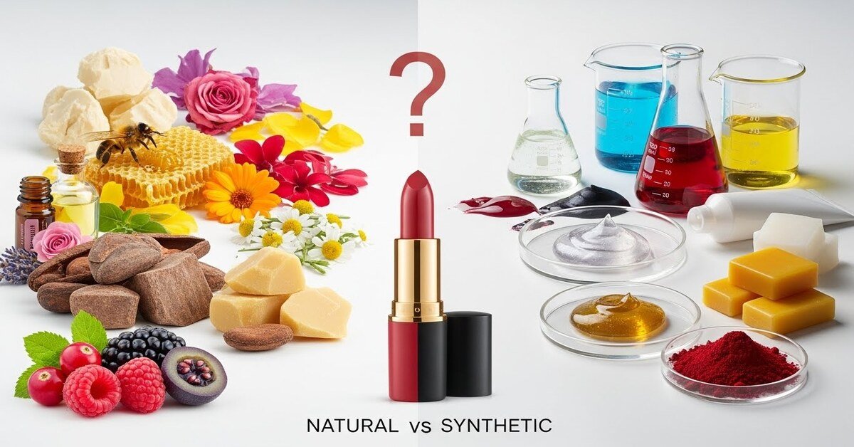 Natural vs Synthetic Lipstick Ingredients