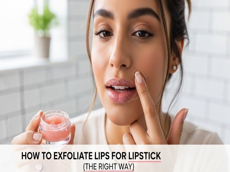 How to Exfoliate Lips for Lipstick