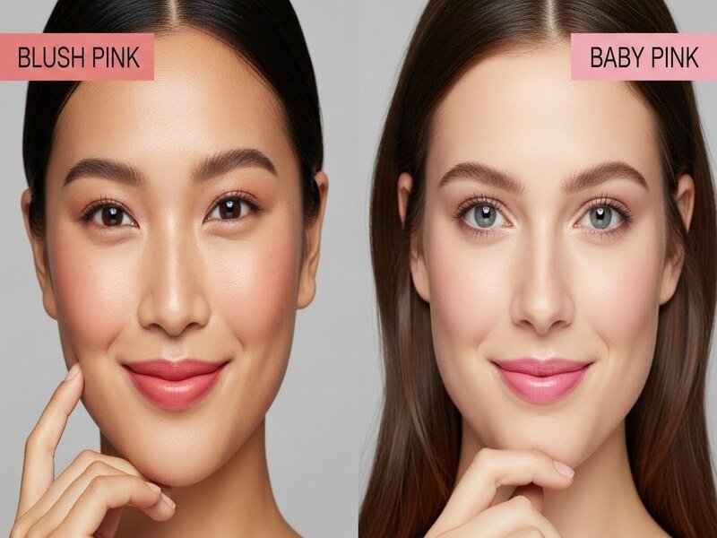 Blush Pink and Baby Pink Lipstick