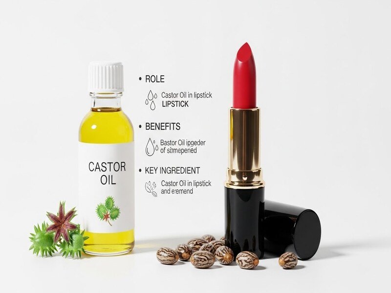 Castor Oil in Lipstick