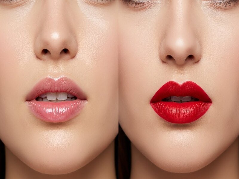 Sheer vs Opaque Lipstick