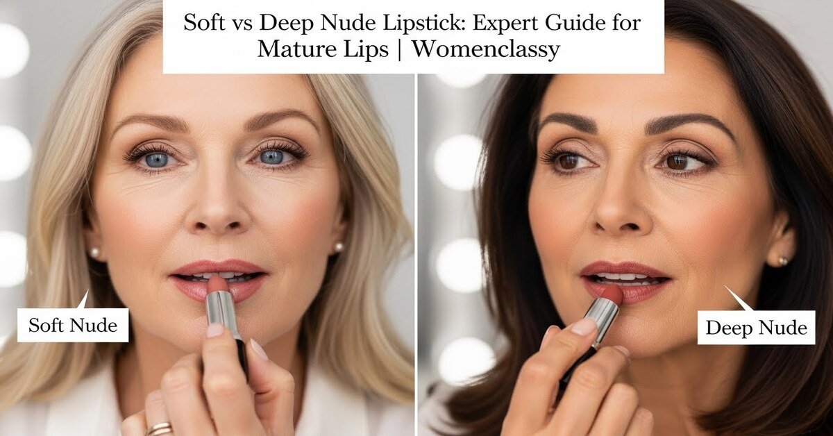 Soft vs Deep Nude Lipstick