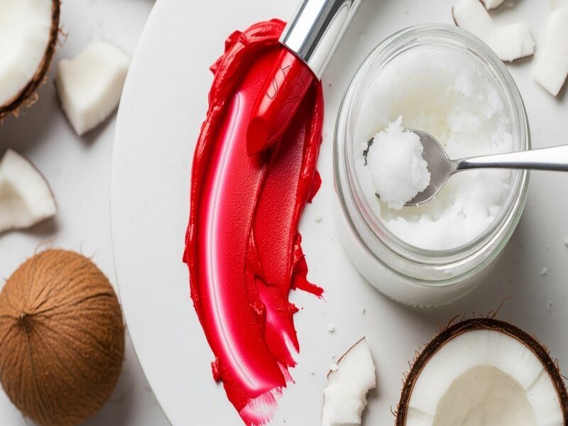 Coconut Oil in Lipstick
