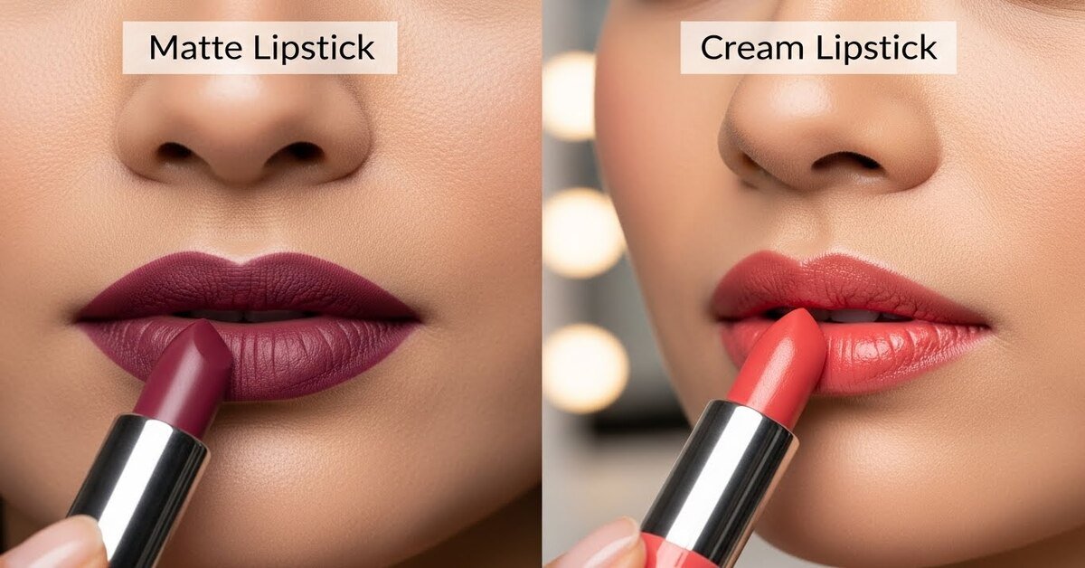Matte Lipstick vs Cream Lipstick