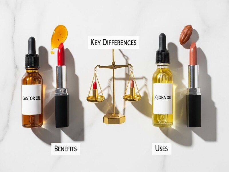 Castor Oil vs Jojoba Oil in Lipstick