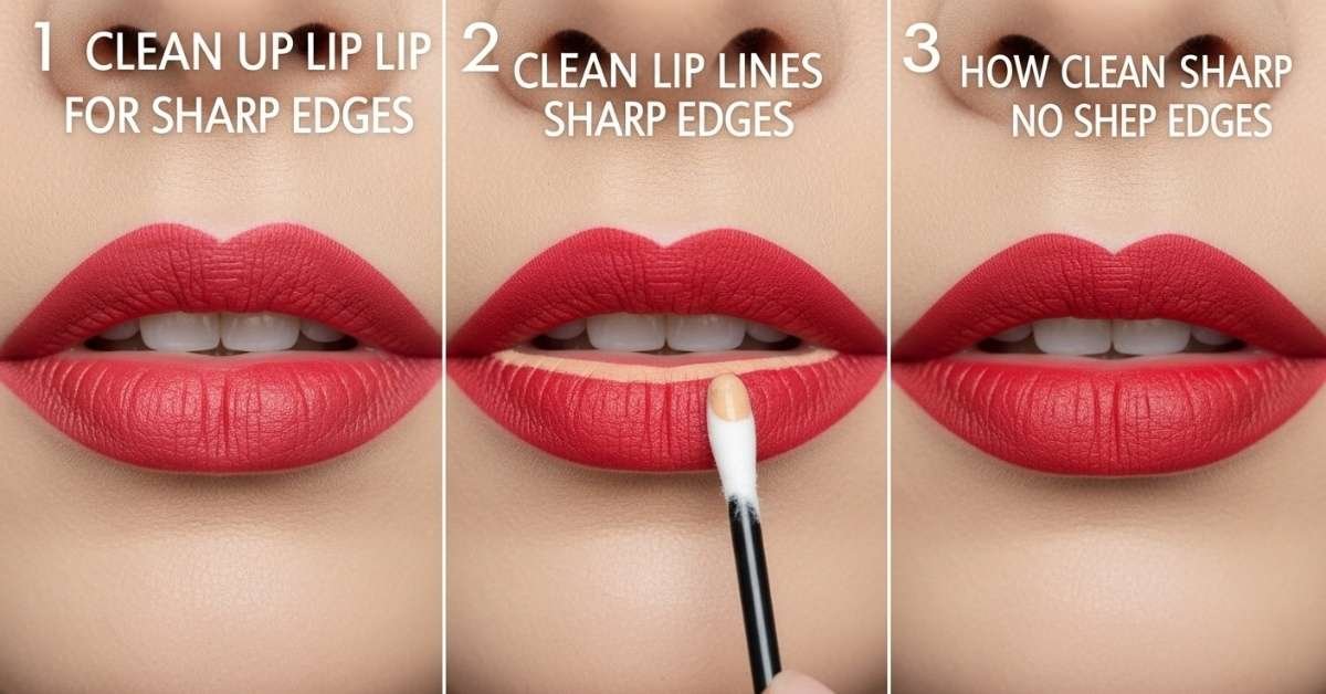 How to Clean Up Lip Lines