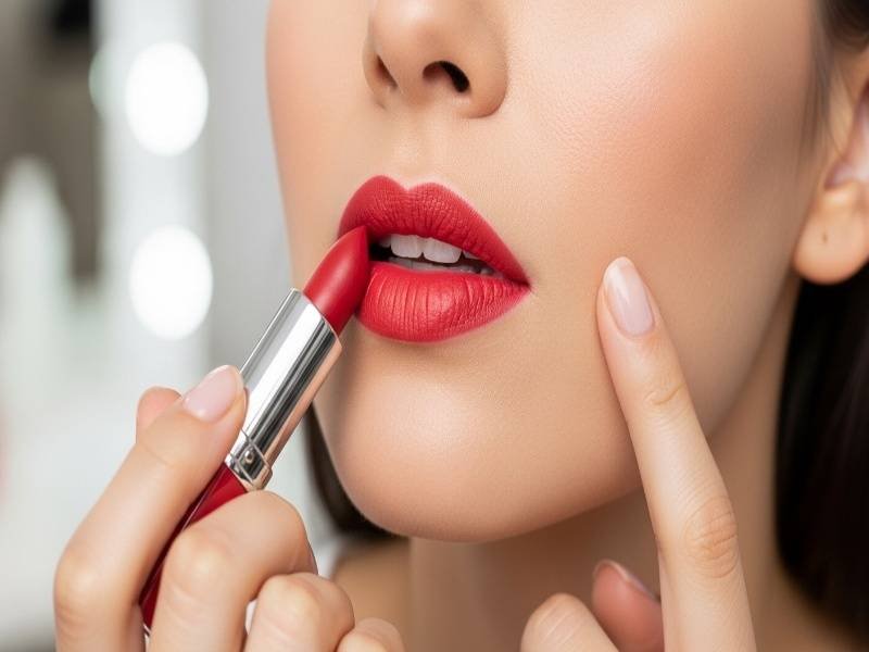 How to Apply Lipstick to the Corners of the Mouth?