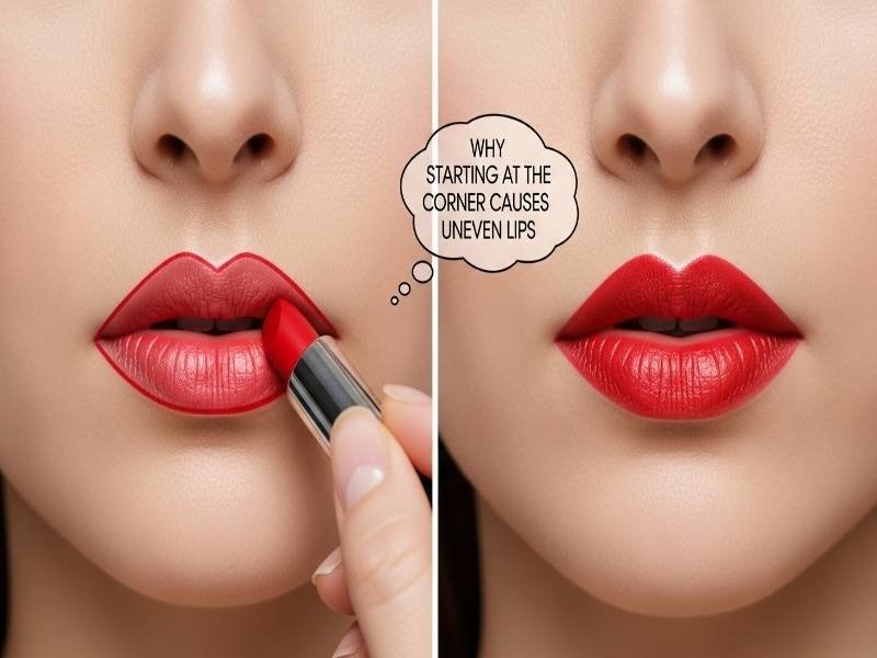 Why Starting at the Corner Causes Uneven Lips