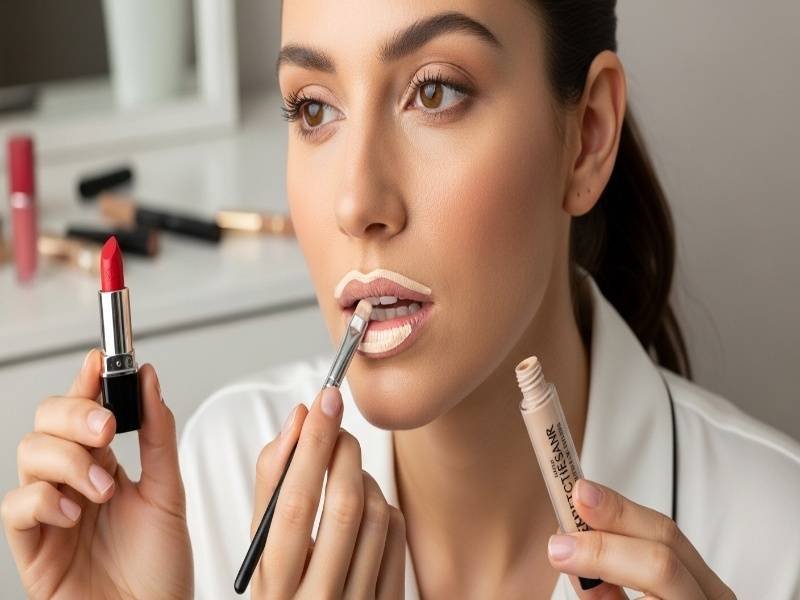 Why Do People Put Concealer on Their Lips Before Lipstick?