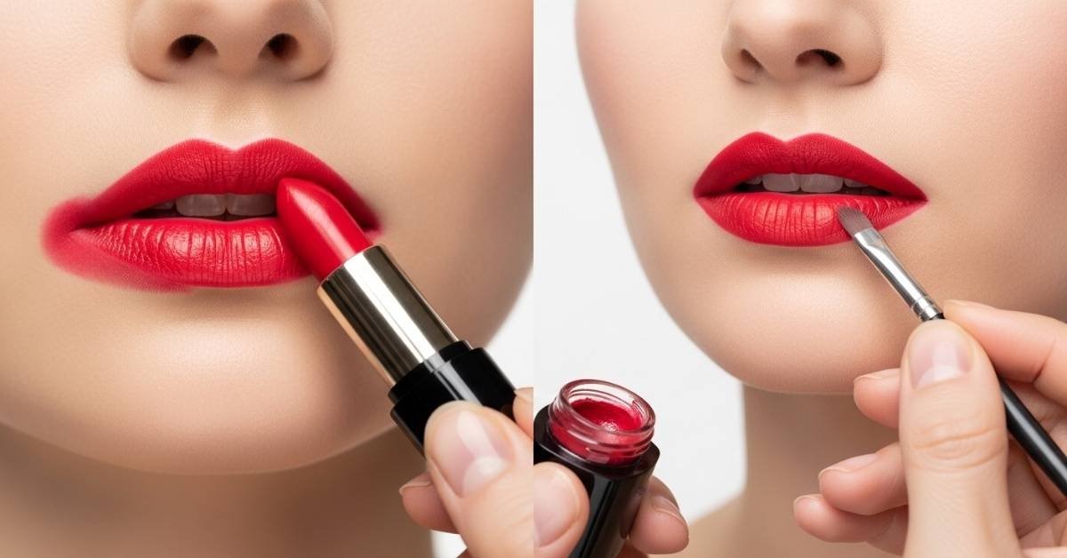 Direct Bullet Lipstick Application