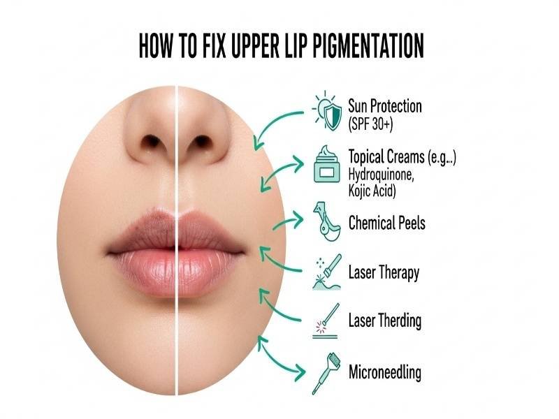 How to Fix Upper Lip Pigmentation