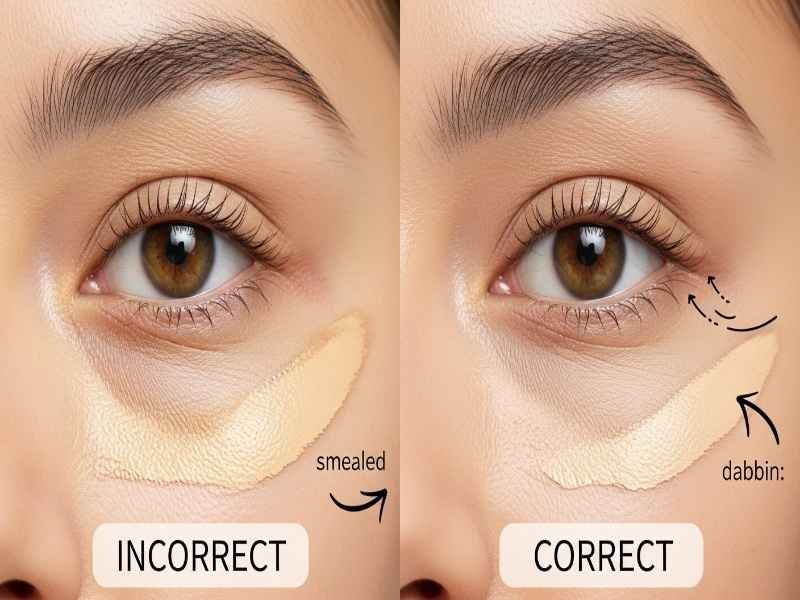 How to Apply Concealer Without Looking Cakey