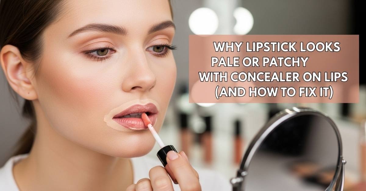 Why Lipstick Looks Patchy with Concealer on Lips