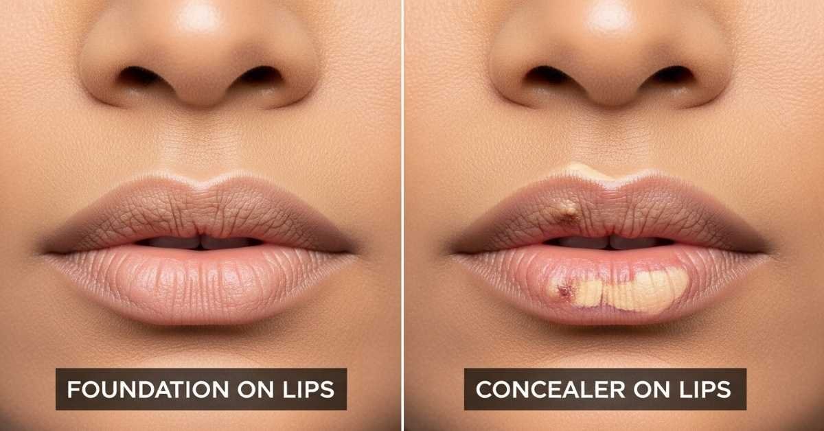 Foundation vs Concealer on Lips