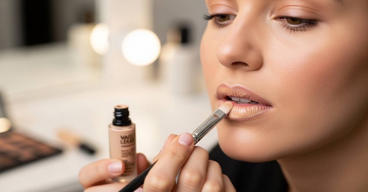 Foundation on Lips Before Lipstick