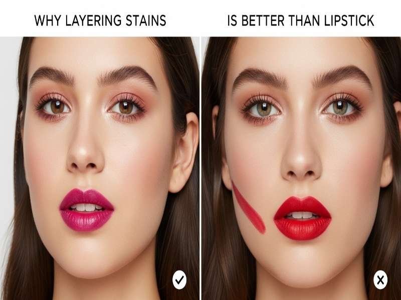 Why Layering Stains is Better than Lipstick