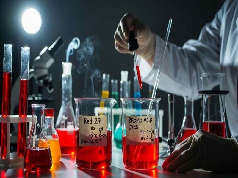 How do pH-reacting colorants change look