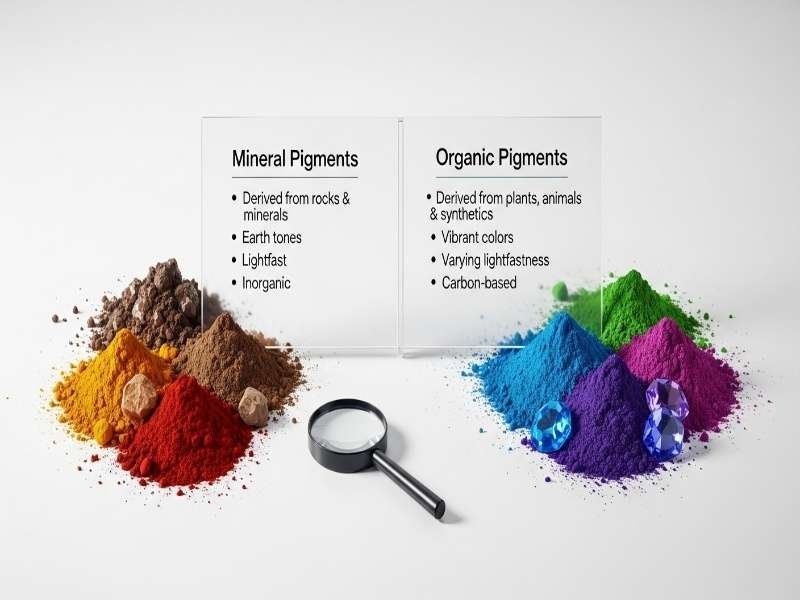 Organic vs. Mineral Pigments