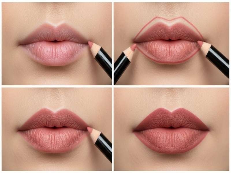 Step-by-Step: How to Overline Very Thin Lips