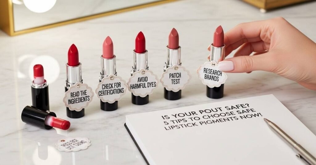 Safe Lipstick Pigments